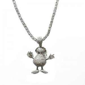 Micro indlagt Zircon Humanoid Fashion Pendant