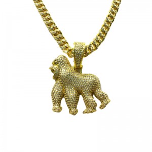 Personlighed King Kong Roaring Gorilla Zircon Pendant